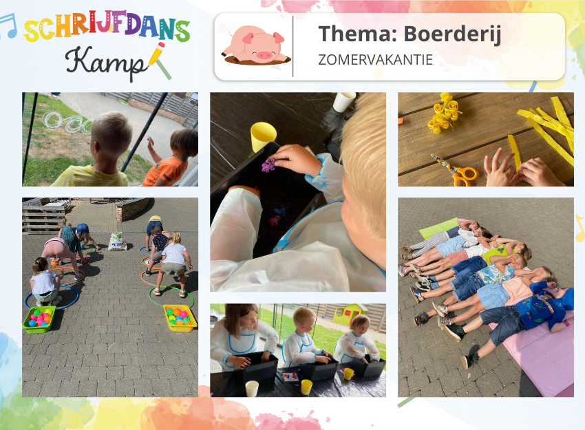 Zomerkamp boerderij collage2